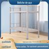 Cama Superior e Inferior de Aço Dormitório Escolar Estudantil Cama Alta e Baixa Cama de Aço de Camada Dupla para Local de Trabalho Apartamento Dormitório