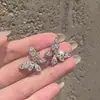 2024 nuevos pendientes de mariposa pequeños elegantes exquisitos microincrustados de circonita para todo tipo de atuendo pendientes pendientes pendientes