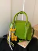 Bolsa de Mão Casual Simples Transfronteiriça Bolsa Estilosa Estilo Bowling para Mulheres 2026 Nova Moda Bolsa de Ombro Transversal Elegante