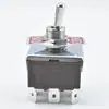 Interruptor de botão cinza marrom MTS-303 nove pinos três posições plugue direto solda interruptor basculante LIGADO-DESLIGADO-LIGADO