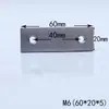 Porcas retangulares de aço inoxidável 304, porcas multi-furo, acessórios para perfil de alumínio, porcas não padronizadas M6, M4, M8
