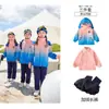Uniforme Escolar para Estudiantes de Primaria Conjunto de Tres Piezas Ropa de Jardín de Infancia Otoño e Invierno Ropa de Clase para Niños con Forro de Polar Engrosado Tres en Uno