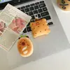 Novo Pingente de Boneca de Pão Gourmet Coração de Menina Chaveiro de Bolsa Versátil Pingente de Boneca Joia Criativa Fofa