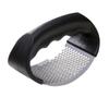 Prensa de ajo manual de acero inoxidable con forma de anillo, herramienta para triturar ajo en la cocina del hogar, ajo triturado, fabricante en stock