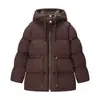 Para Comercio Exterior Europeo y Americano Transfronterizo Ropa de Mujer, Venta Caliente en Aliexpress Chaqueta Acolchada Cálida de Invierno Versátil Holgada con Capucha