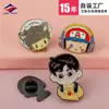 Long Zhiyu 15 Años de Personajes de Dibujos Animados Lindos Hechos a Medida Insignias de Metal Pintado Broche Sencillo Hecho a Medida Proveedores de Alta Calidad
