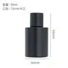 Botellas para Decantar Perfume al por Mayor en Stock, Tapa de Rosca Negra Mate de 15 mm, Botellas de Vidrio para Perfume con Atomizador de 30/50 ml, Botellas Vacías