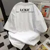 Camiseta de Manga Corta con Estampado de Letras de Marca Nueva y de Moda Verano 2026, Estilo Casual Perezoso Moda Vintage Top de Cuello Redondo
