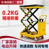 Carro con Plataforma Elevadora de Báscula Electrónica Noble, Elevador Eléctrico de Pesaje, Carro Plano Móvil Hidráulico de Tijera