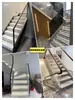 Escada de Vidro Sem Moldura Sulco de Aço Embutido Guarda-Corpo de Varanda Guarda-Corpo Corrimão Sulco em U Sulco de Piso Galvanizado Slot para Cartão Sulco de Aço