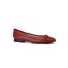 Studiolee Zapatos Planos de Ballet Versátiles para Mujer, Boca Baja, Tacón Grueso, Punta Redonda, Piel de Oveja Suave, Moño Plano, Aumentan la Altura