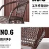 Mesa e Cadeira de Rattan para Exterior Conjunto de Três Peças Cadeira de Rattan para Pátio Mesa e Cadeira Pequenas para Varanda Mesa de Café para Lazer Combinação de Mesa e Cadeira Lazer ao Ar Livre