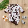 Mameluco de manga larga para bebé, traje de gateo de dibujos animados para recién nacido, primavera y otoño, poliéster, ropa para bebé, liquidación especial, pago
