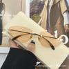 Estilo Igual de Celebridade da Internet Personalizado Acessível Luxo Estilo Ins Vanguarda Óculos de Sol Sem Aro Y2K Futurista Estilo Coreano Rt