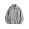 25 Otoño Nuevo Chaqueta con Dobladillo de Hilo para Hombre Moda Casual Holgada Talla Grande Chaqueta Cardigan con Cremallera Chaqueta para Hombre