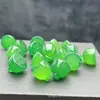 Ágata Verde Natural 14mm Acessórios de Lótus Feito à Mão DIY com Chaveiro Pendurador de Celular Acessórios de Joia