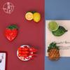 Imán de Nevera de Fruta Estéreo Simulado Creativo Relieve Adhesivo Magnético Dibujo Animado Lindo Abrebotellas Lámina de Succión Magnética Decoración del Hogar