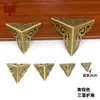 Protetores de Canto para Caixa Estilo Antigo Chinês Flores de Cobre Decorativas Cantos de Metal Protetores de Canto Caixa de Madeira Proteção de Canto Três Lados Caixa de Madeira de Cânfora