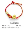 Em Estoque Atacado Ano Zodiacal S925 Prata Esterlina Jade Hetian Nicho Versátil Pulseira de Alto Padrão Joias de Amizade