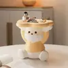 Estilo Creme Urso Fofo Entrada Armazenamento de Entrada Enfeites Sala de Estar Decorações de Mesa Chá de Casa Nova Casa Presente