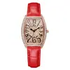 Reloj Nuevo de Marca para Mujer Resistente al Agua Reloj de Cuarzo Correa de Cuero Casual de Negocios Elegante Reloj para Dama Comercio Exterior Transfronterizo