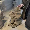 Nuevas sandalias de caña alta para mujer, de verano, de moda, con punta abierta, efecto adelgazante, hasta la mitad de la pantorrilla, con diseño de tira en la punta