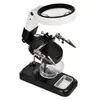 Lámpara de Mesa Portátil 32LED Dos Colores Reparación Soldadura Teléfono Móvil Chip Placa de Circuito Lupa de Lectura 5X 10X