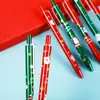 Caneta gel de apertar de Natal Caneta gel de apertar de Natal Caneta gel de apertar de loja de papelaria Caneta de tinta preta Caneta gel para atacado