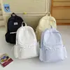 Mochila de Estilo Coreano Ins con Lunares, Linda y Elegante, Mochila de Gran Capacidad para Estudiante de Secundaria, Mochila Versátil Estilo Bosque