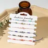 Pulsera tejida a mano con florcitas de cuentas bohemias transfronteriza europea y americana, extensible, pulsera de mano ajustable