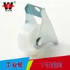Disway 1 polegada direcional plana rodízio industrial branco roda de nylon expositor carrinho de plástico roda resistente ao desgaste