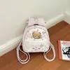 Mochila de nicho estilo coreano transfronteriza para mujer, diseño único con lindo lazo y encaje estampado dulce