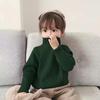 [en stock suéter para niños primavera, otoño e invierno versión coreana para bebés niños y niñas suéter personalizado con rizos cuello semi-alto estilo extranjero combinable