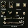 Accesorios para zapatos perforados estilo Xiaohongshu, hebillas decorativas tridimensionales desmontables, hebillas universales para zapatillas de ballet DIY al por mayor