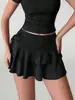 Ropa europea y americana para mujer transfronteriza, minifalda casual y versátil de amarre de alta calidad, falda de verano con un look sofisticado