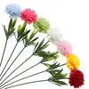 Flores e bola de grama simulação crisântemo pequeno buquê hortênsia dente-de-leão jacinto decoração de buquê de casamento buquê de flores artificiais acessórios