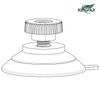 Venta Caliente Transfronteriza Ventosa de Tornillo de 32 mm Ventosa de Tuerca Transparente M4M5M6 con Rosca Longitud 6-15 mm