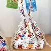 Estilo ins padrão geométrico gato preto pequeno animal tecido composto à prova d'água para ir ao trabalho estudante festa grande capacidade almoço zíper bolsa tote