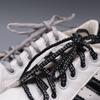 Atacadores de Cadarço Semi-Circulares Bicolores Kuluojin Atacado Moda Combinação de Cores Preto e Branco Tênis Sapato de Pai Acessórios para Calçados Casuais