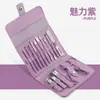 Cortador de unhas de aço inoxidável 16 peças conjunto caixa de presente unha pedicure cortadores de unha conjunto completo de ferramentas especiais para cuidados com as unhas