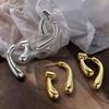 Pendientes Personalizados y Exquisitos de Gota de Agua para Mujer, Estilo Minimalista Francés, Diseño de Nicho, Pendientes Reversibles, Nueva Tendencia de Verano