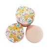Fofo Cartoon Marshmallow Almofada de Ar para Maquiagem, Uso Duplo para Aplicação Seca e Úmida, Esponja que Não Absorve Pó, Pó Solto, Base Líquida, Corretivo e Fixação de Maquiagem