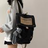Mochila de Lona para Niños 2026 Nueva Mochila de Viaje de Gran Capacidad para Estudiantes de Secundaria, Preparatoria y Universidad Bolso Escolar Sencillo para Mujeres