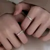 Anillo de Pareja Amoroso Estilo Coreano Temperamento Simple Par de Mujer Estilo Ins Nicho Estilo Masculino Simple Abierto