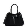 Bolso tipo cubo retro popular de este año para mujer, nueva llegada Otoño 2026, bloques de color, simple, bolso de un hombro, para ir al trabajo, bolso cruzado
