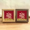 Porta-Retratos Vazados de Madeira Personalizados para Pendurar, Formato Quadrado, 4x5, 6x8, 10 polegadas Porta-Retratos Feitos à Mão, Molduras Vazias, Novo Estilo Chinês Molduras para Caligrafia e Pintura, Atacado