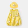 Vestido de Verão 2025 para Bebê Menina Flor de Botão 5331 Saia de Cogumelo Vestido de Princesa Elsa Frozen