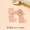 Acessórios de Contas Espaçadoras Cubo de Açúcar de Cristal Natural Feitos à Mão Pulseira DIY Colar Pingente Água-marinha Quadrado Pequenos Acessórios Atacado