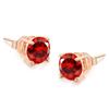 Pendientes clásicos europeos y americanos simples de cuatro garras con circonita redonda para mujer, chapados en oro, multicolor, pendientes de compromiso, joyería explosiva transfronteriza