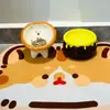 Cuenco de Cerámica para Gato, Cuenco para Comida de Perro, Cuenco Antideslizante con Borde Inclinado, Previene el Acné Felino, Antiderrames, Lindo Cuenco para Gato, Protege la Columna Cervical, Uso en Mesa